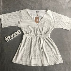 Sabo Skirt White Printed Summer Dress